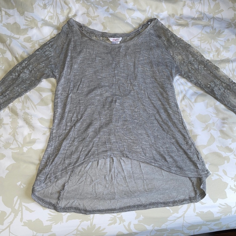 laced long sleeved top